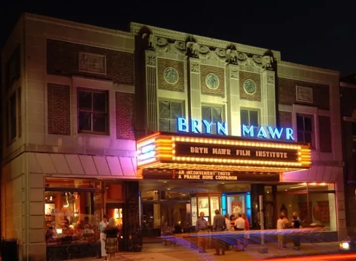 View of Bryn Mawr Film Institute in Bryn Mawr, PA