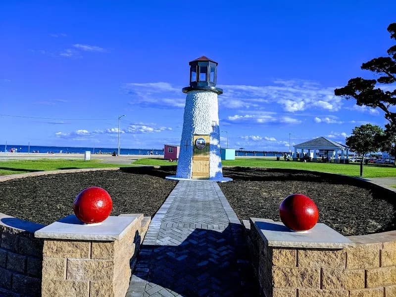 View of Buckroe Beach and Park in Hampton, VA