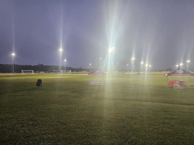 View of Burbank Soccer Complex in Oak Hills, LA