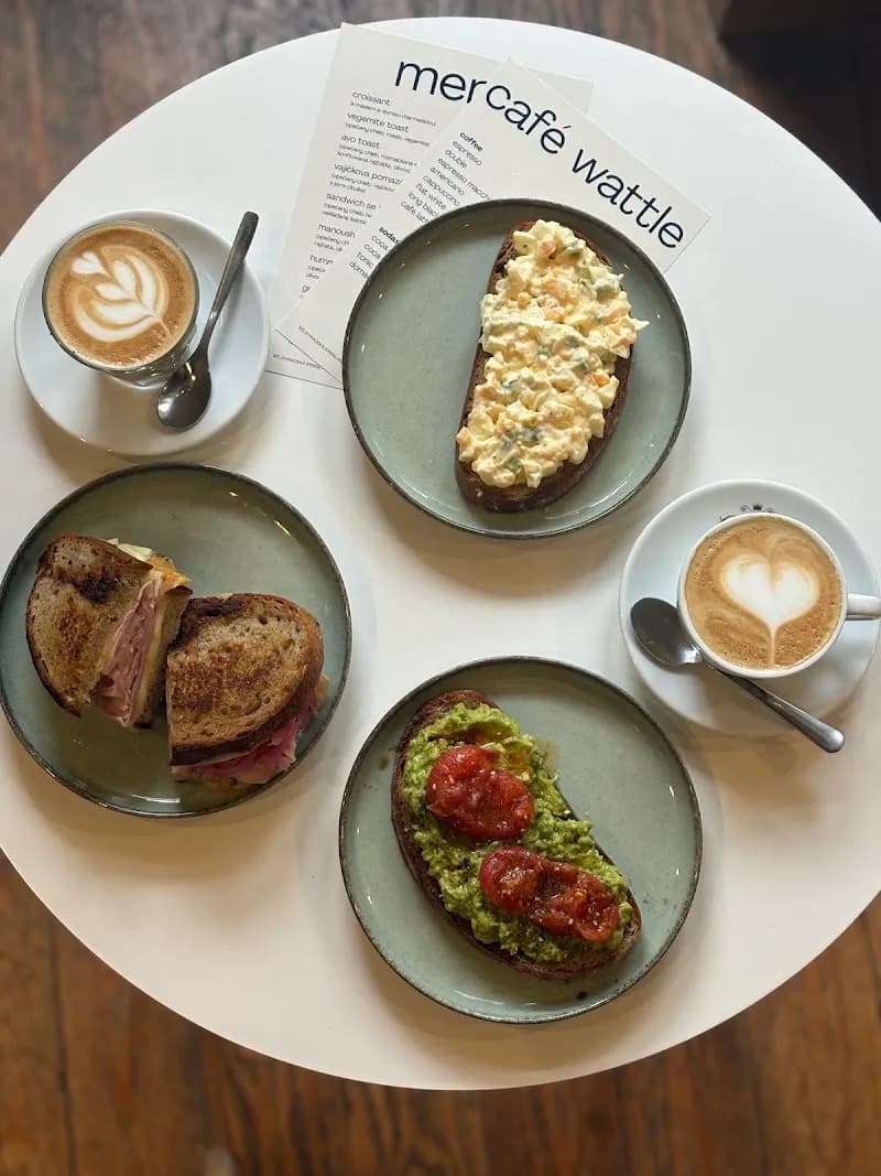 View of Café Pavlina in Vinohrady, CZ