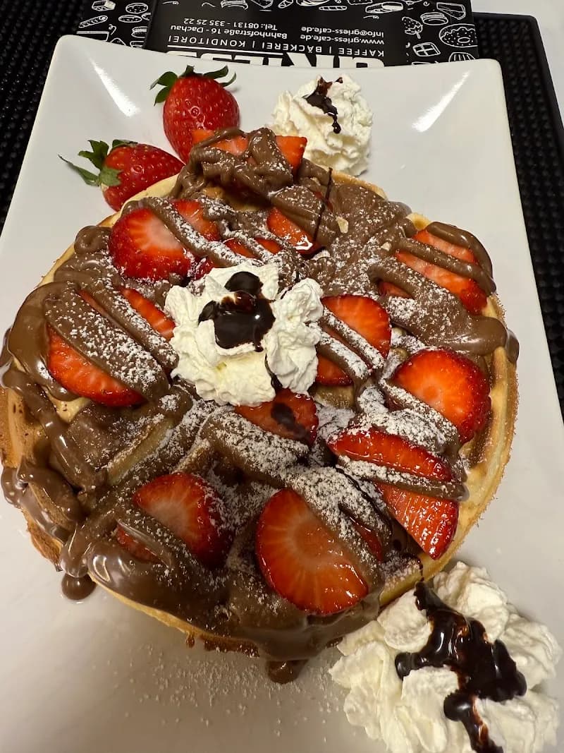 View of Café Tölzer Hof in Dachau, BY