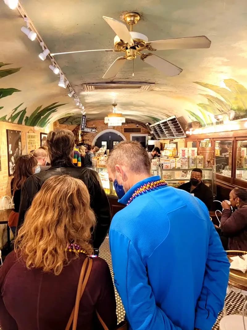 View of Cafe Beignet, Royal Street in New Orleans, LA