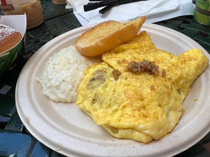 View of Cafe Beignet, Royal Street in New Orleans, LA