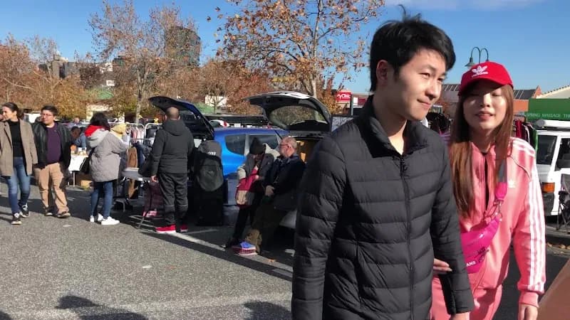 View of Camberwell Sunday Market in Camberwell, VIC