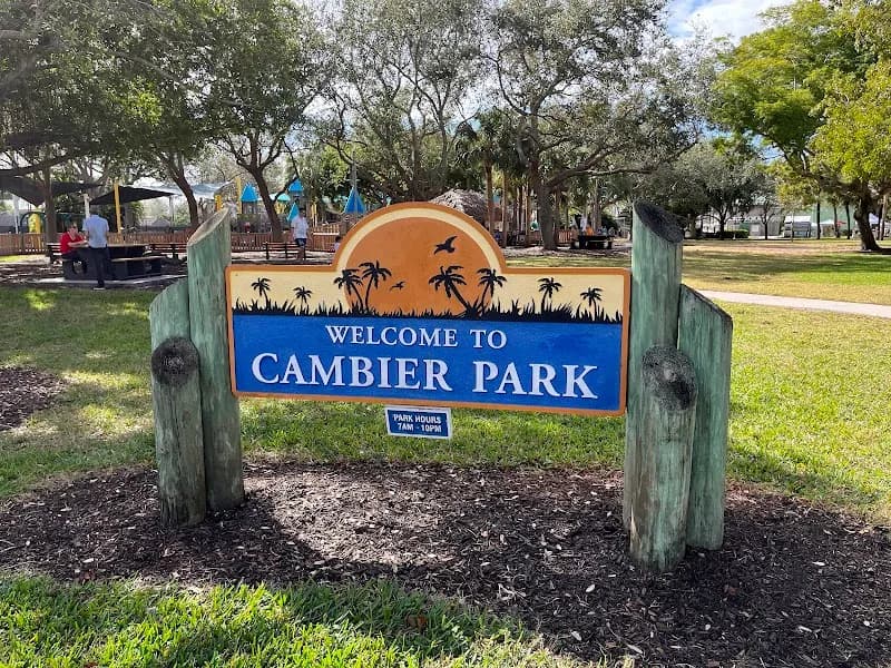 View of Cambier Park in Naples, FL