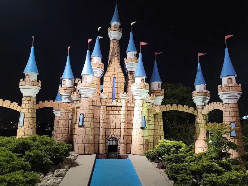 View of Camelot Golfland in Santa Ana, CA
