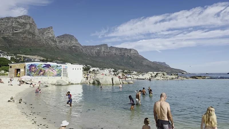 View of Camps Bay Tidal Pool in Camps Bay, WC