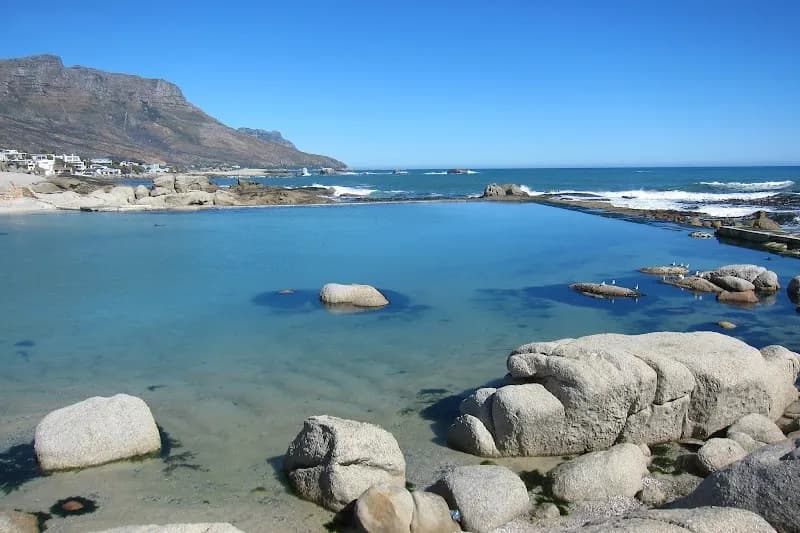 View of Camps Bay Tidal Pool in Camps Bay, WC
