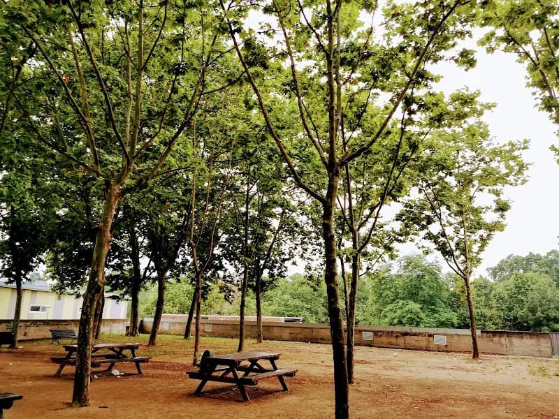 View of Can Sunyer Park in Sant Feliu de Llobregat, CT