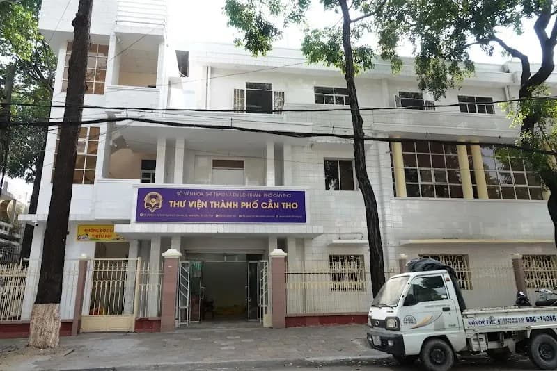 View of Can Tho Public Library in Can Tho, HCMC