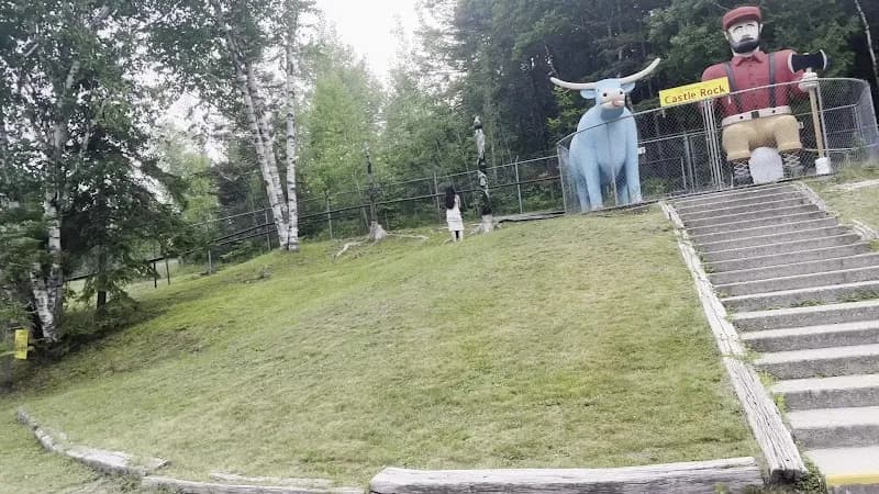 View of Castle Rock Lakefront Campark in Cheboygan, MI