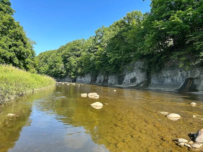 View of Cazenovia Creek in West Seneca, NY