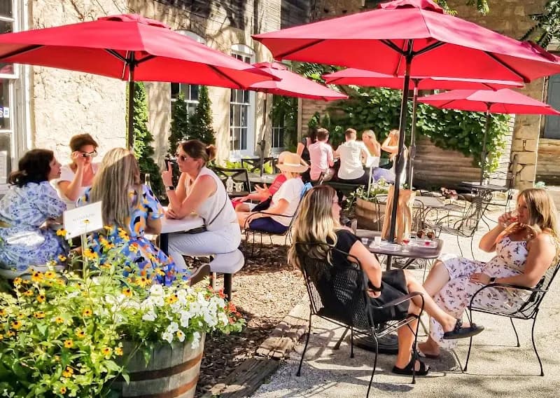View of Cedar Creek Settlement Shops in Cedarburg, WI