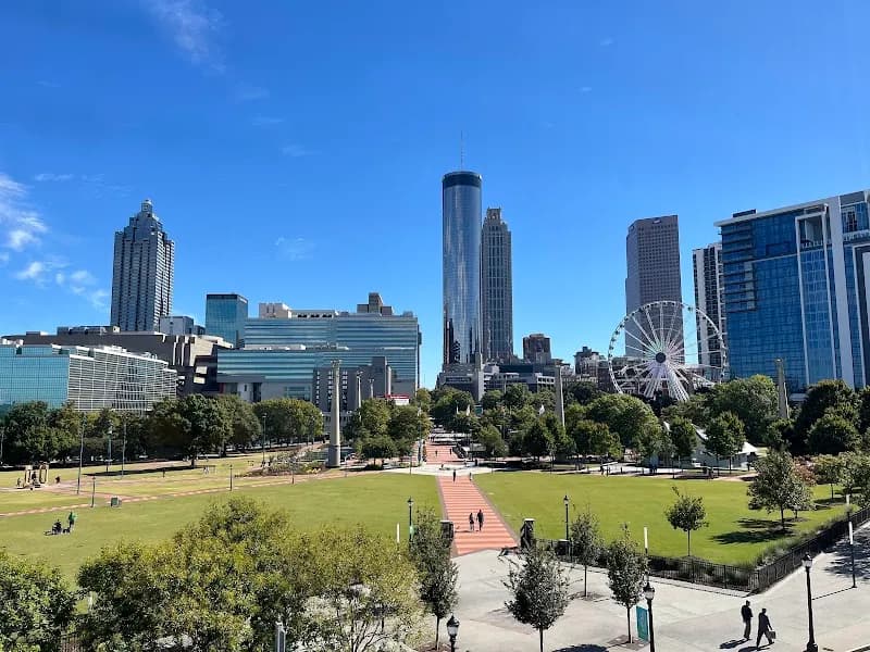 Centennial Olympic Park park in Atlanta, GA