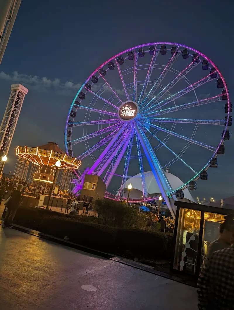 View of Centennial Wheel in Chicago, IL
