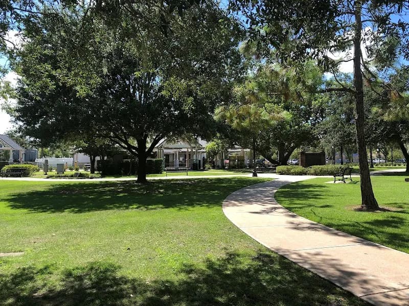 View of Central Park in Winter Park, FL
