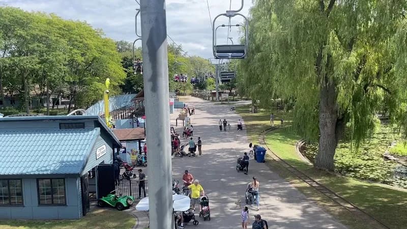 View of Centreville Amusement Park in Toronto, ON