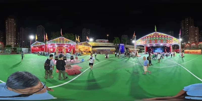 View of Chai Wan Road Playground in Shau Kei Wan, HK