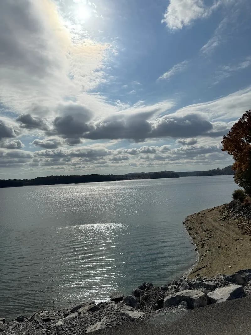 View of Cherokee Dam Park in Dandridge, TN