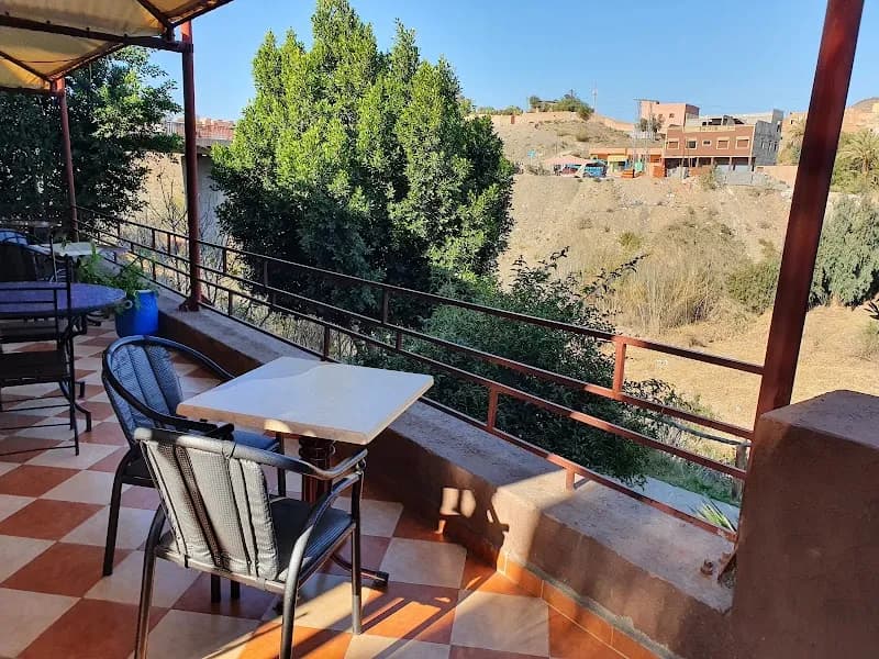 View of Chez Aisha Cafe in Lalla Takerkoust, MS