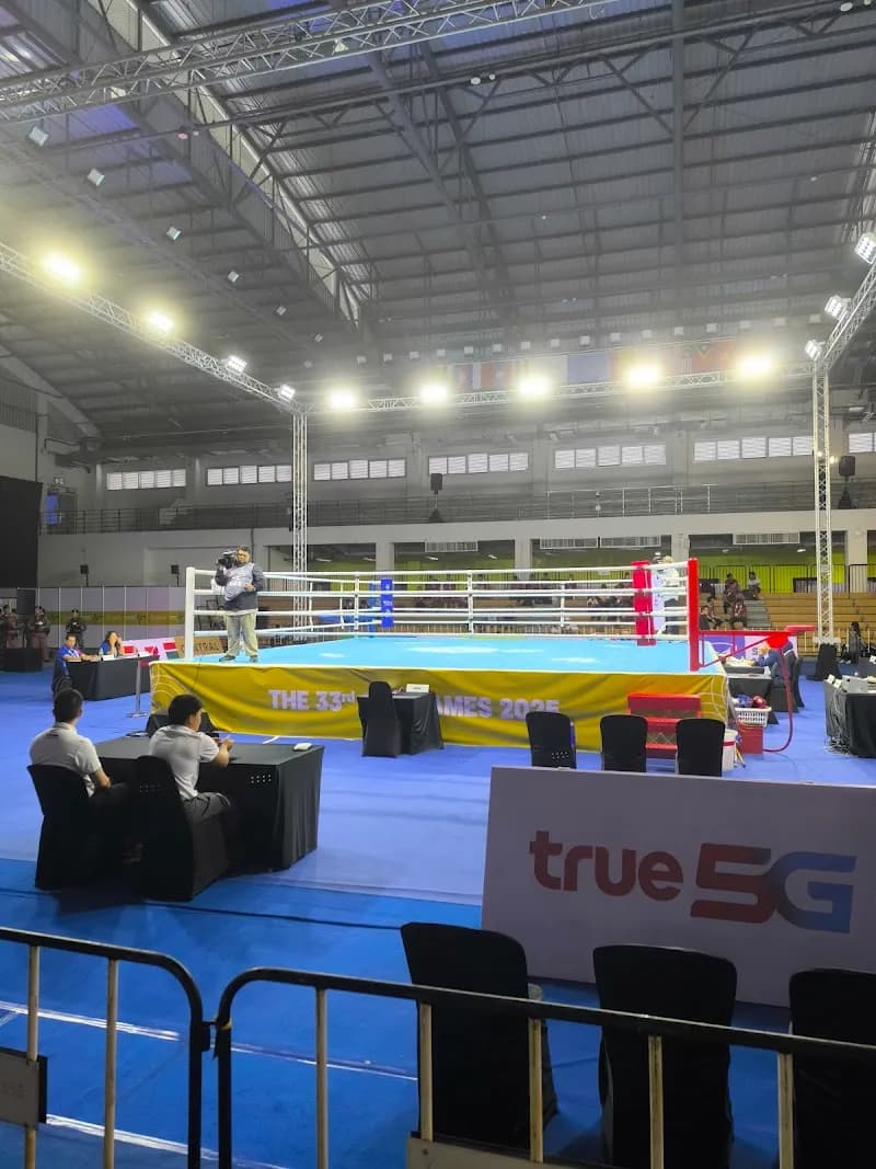 View of Chulalongkorn University Sports Center in Pathum Wan, BKK