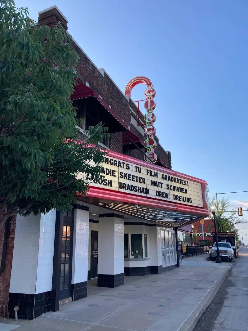 View of Circle Cinema in Tulsa, OK