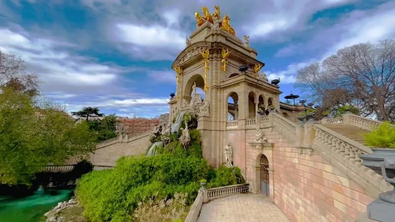 View of Ciutadella Park in Barcelona, CT