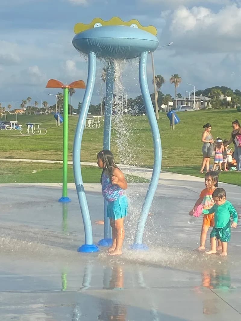 View of Cole Park Splash Pad in Corpus Christi, TX