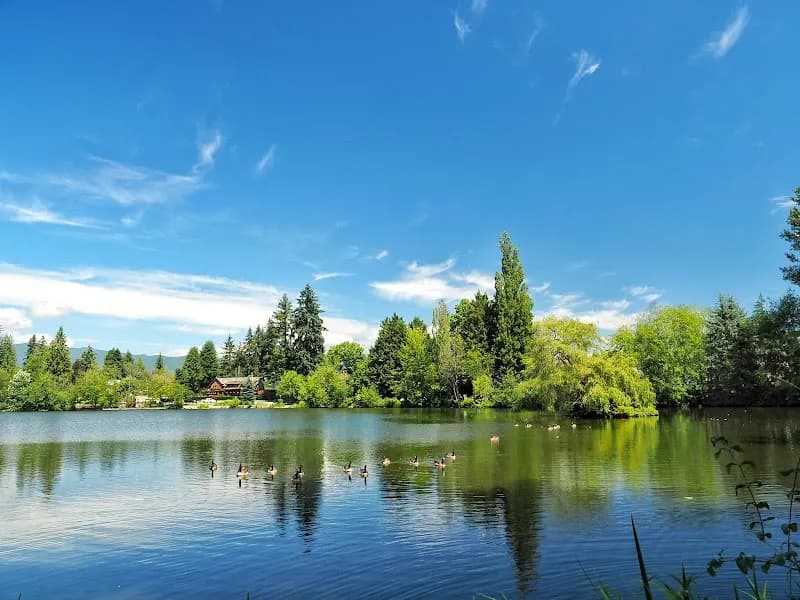Como Lake Park park in Coquitlam, BC