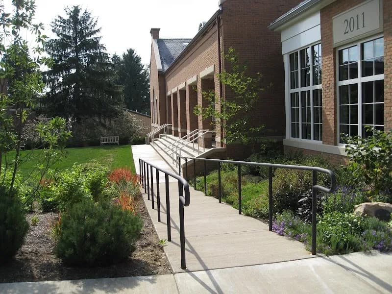 View of Cooper-Siegel Community Library in Fox Chapel, PA