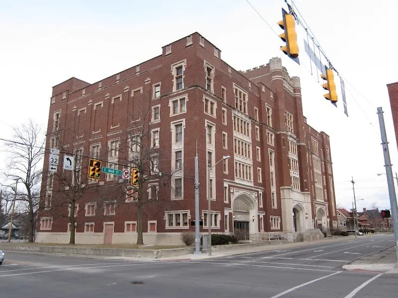 View of Cornerstone Center for the Arts in Muncie, IN