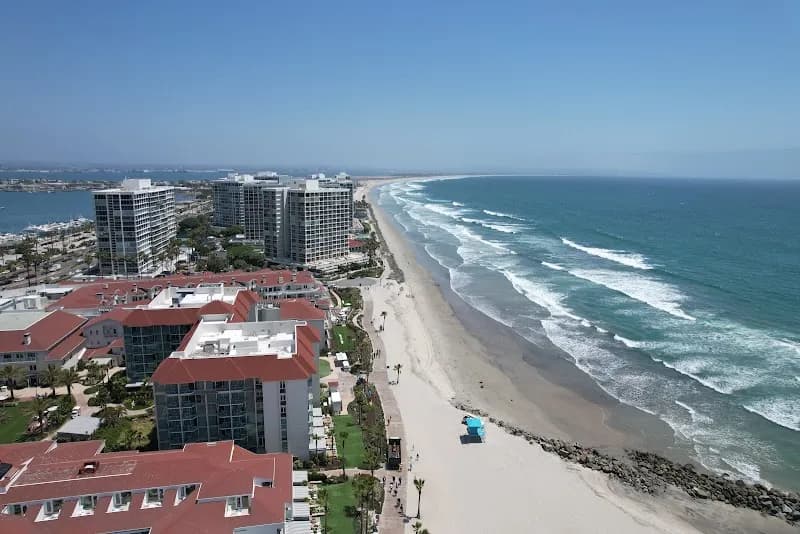 View of Coronado Beach in Coronado, CA