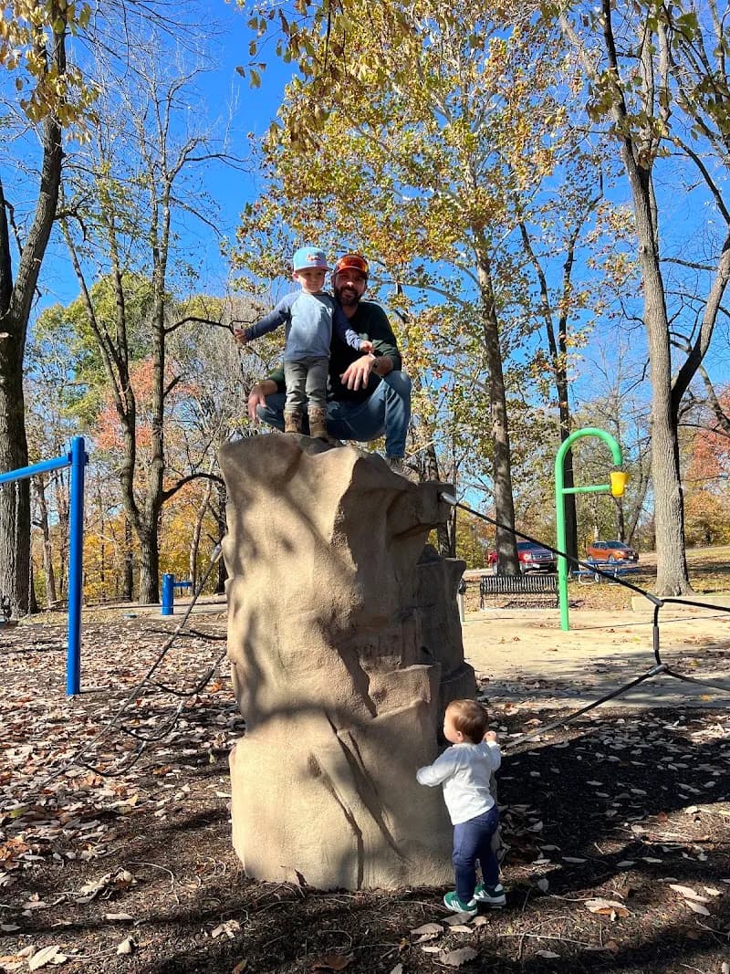 View of Creve Coeur Park Spray Pool and Playground in Creve Coeur, MO