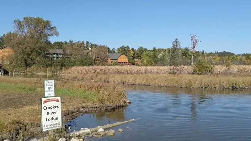 View of Crooked River Lodge in Alanson, MI