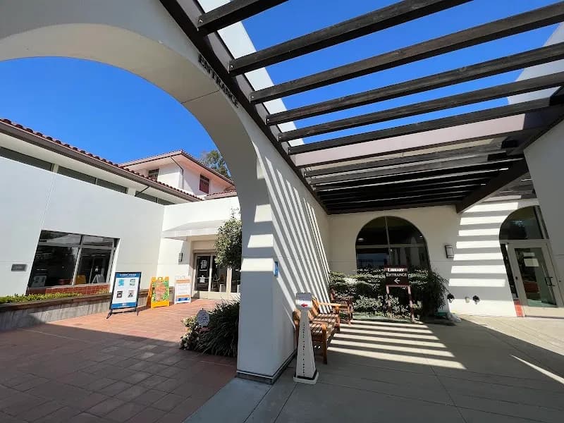 View of Crowell Public Library of the City of San Marino in San Marino, CA