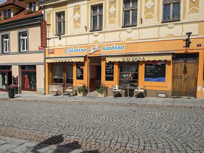 View of Cukrárna Václavka in Příbram, CZ
