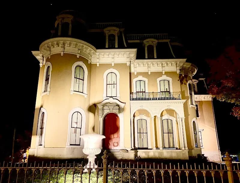 View of Culbertson Mansion State Historic Site in New Albany, IN