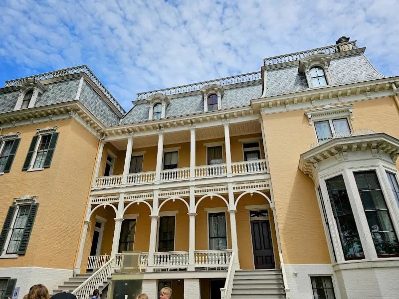View of Culbertson Mansion State Historic Site in New Albany, IN