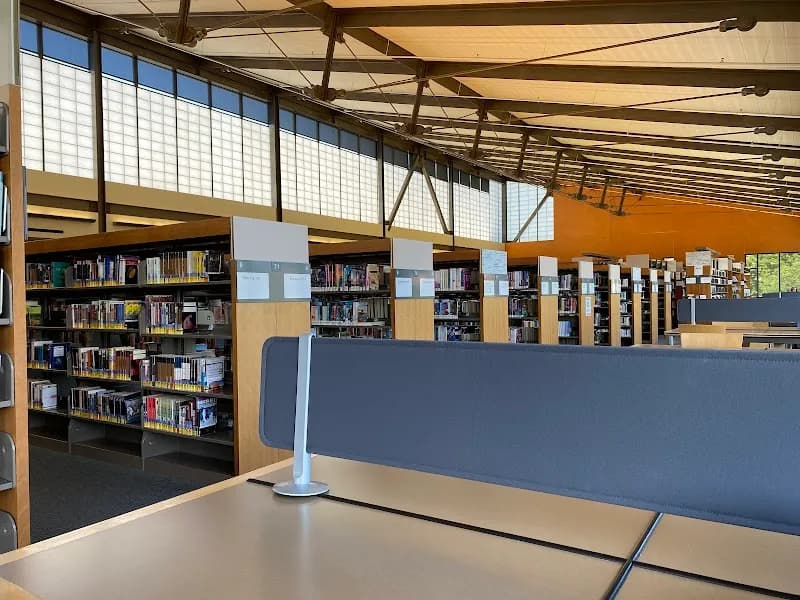 View of Cupertino Library in Cupertino, CA