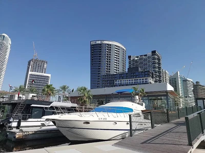 View of D-Marin Marasi Bay Marina in Business Bay, Dubai