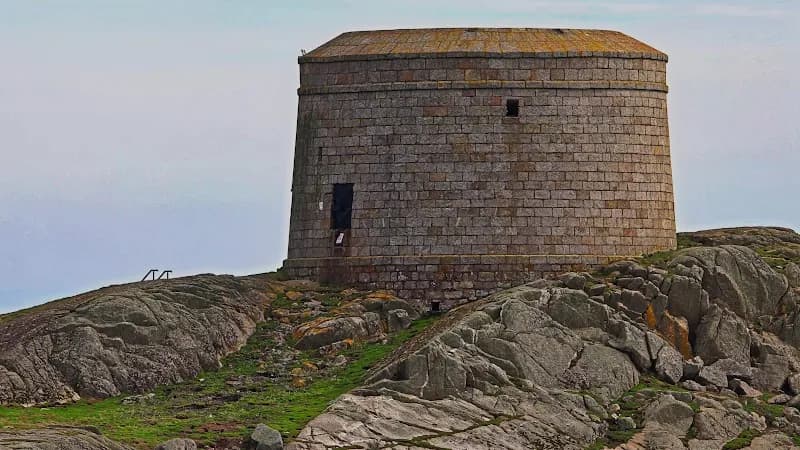 View of Dalkey Island in Dalkey, D