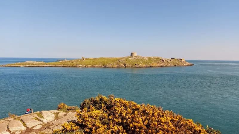 View of Dalkey Island in Dalkey, D