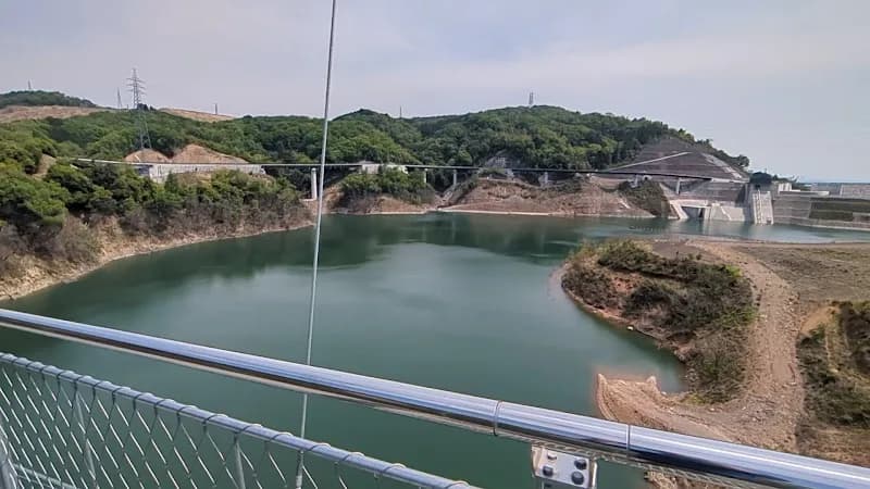 View of Dam Park Ibakita in Ibaraki, Osaka