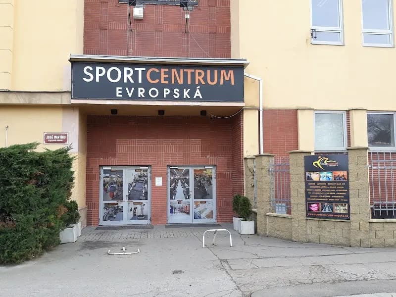 View of Dejvické střední hřiště (Community Sports Center) in Dejvice, CZ