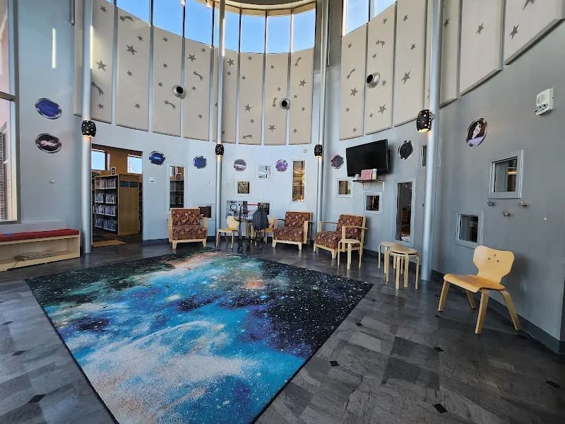 View of Des Moines Public Library in Windsor Heights, IA