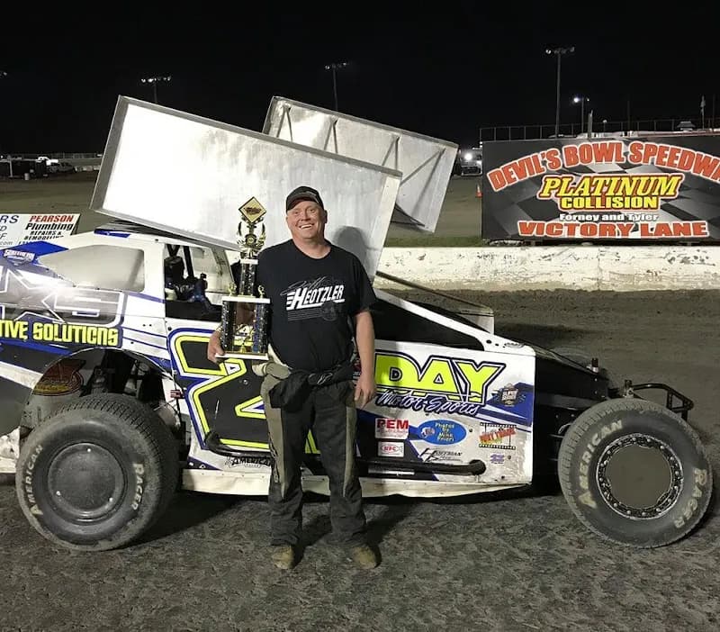 View of Devil's Bowl Speedway in Mesquite, TX