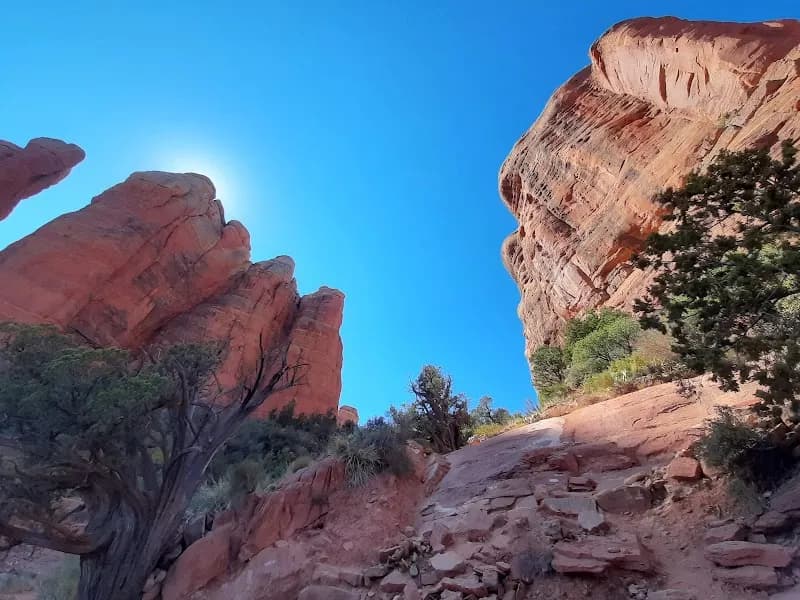 View of Devil's Bridge Trail in Sedona, AZ