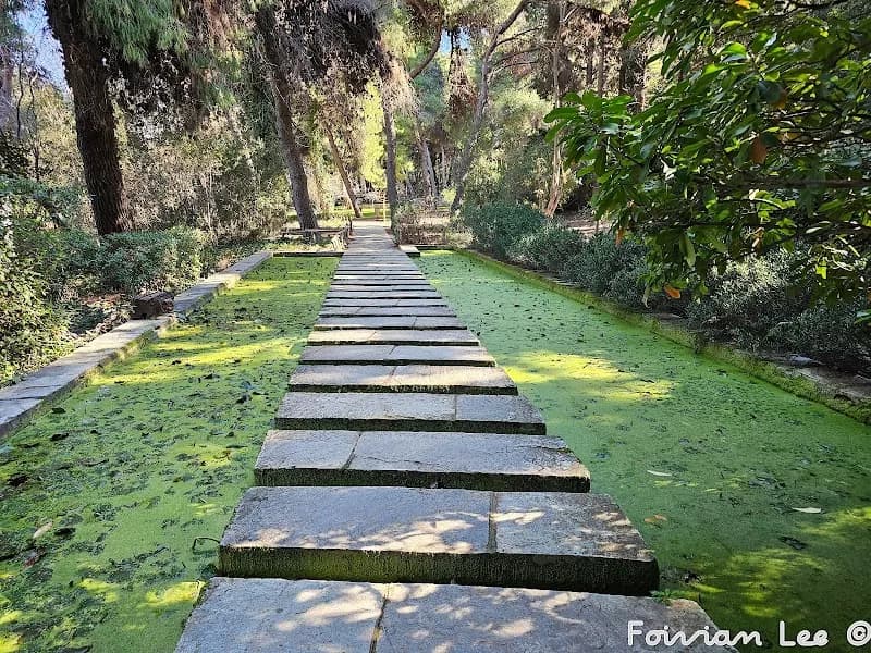 View of Diomidous Botanical Garden in Vouliagmeni, AT