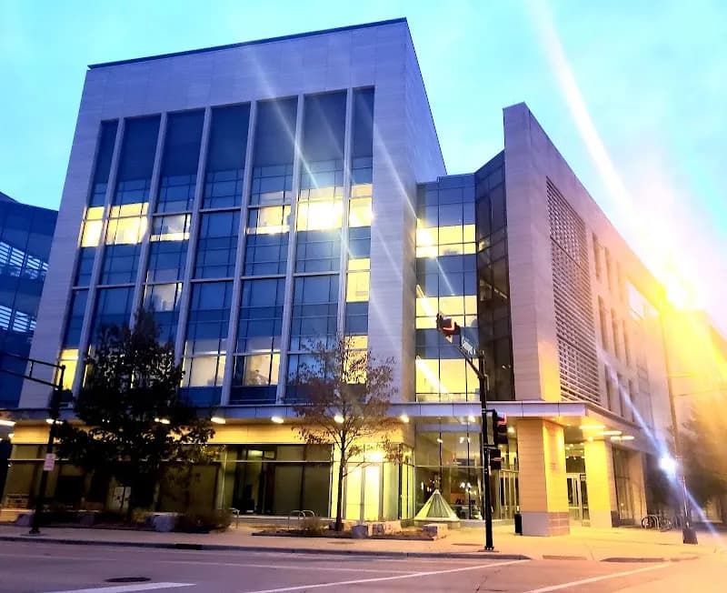 View of Discovery Building in Madison, WI