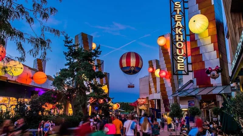 Disney Village amusement park in Disneyland Paris Area (Marne-la-Vallée), IDF